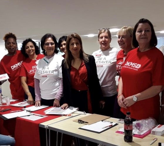 Volunteers from Bedford Hub in action ata donor drive