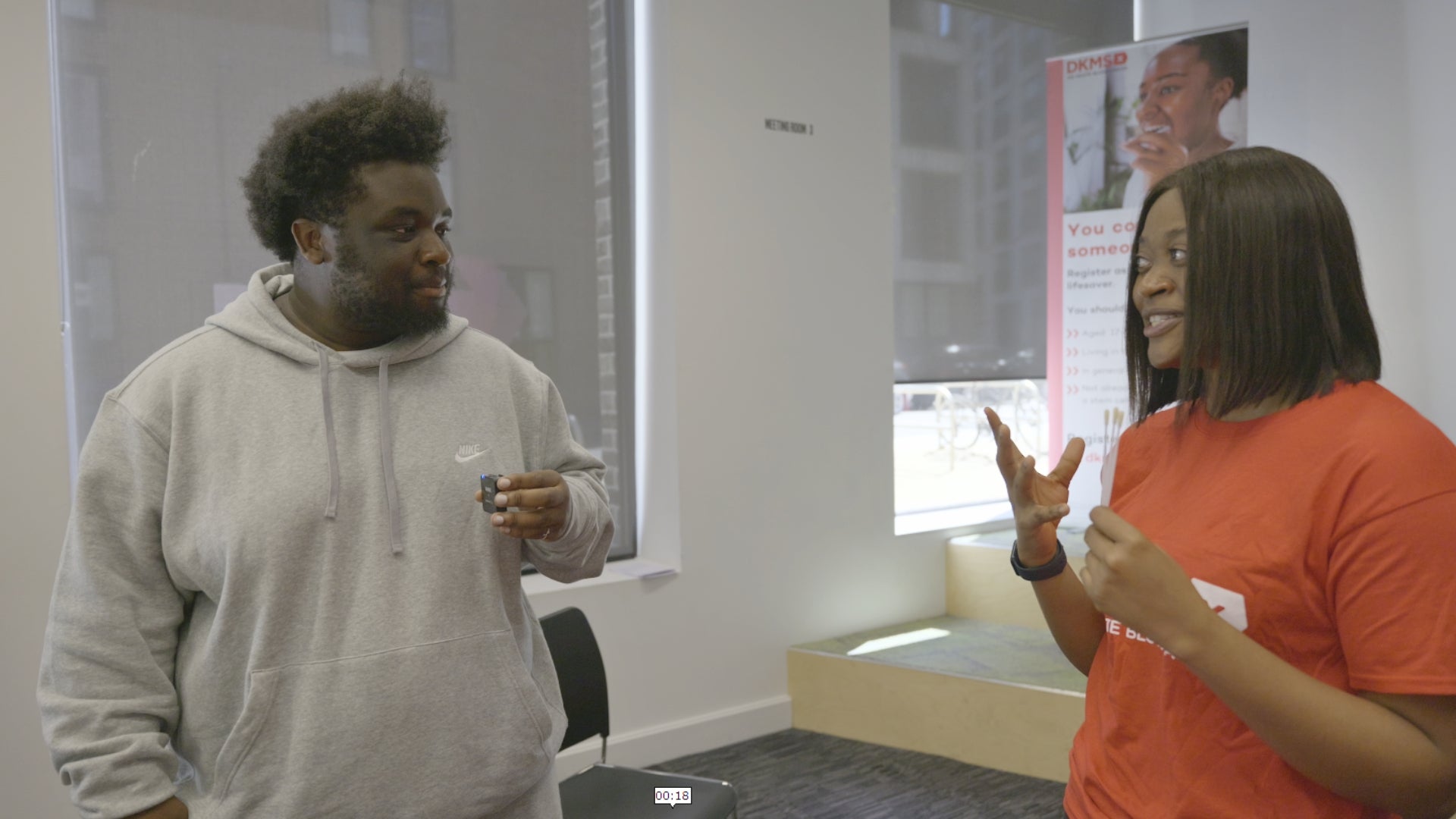 Two Africans chatting