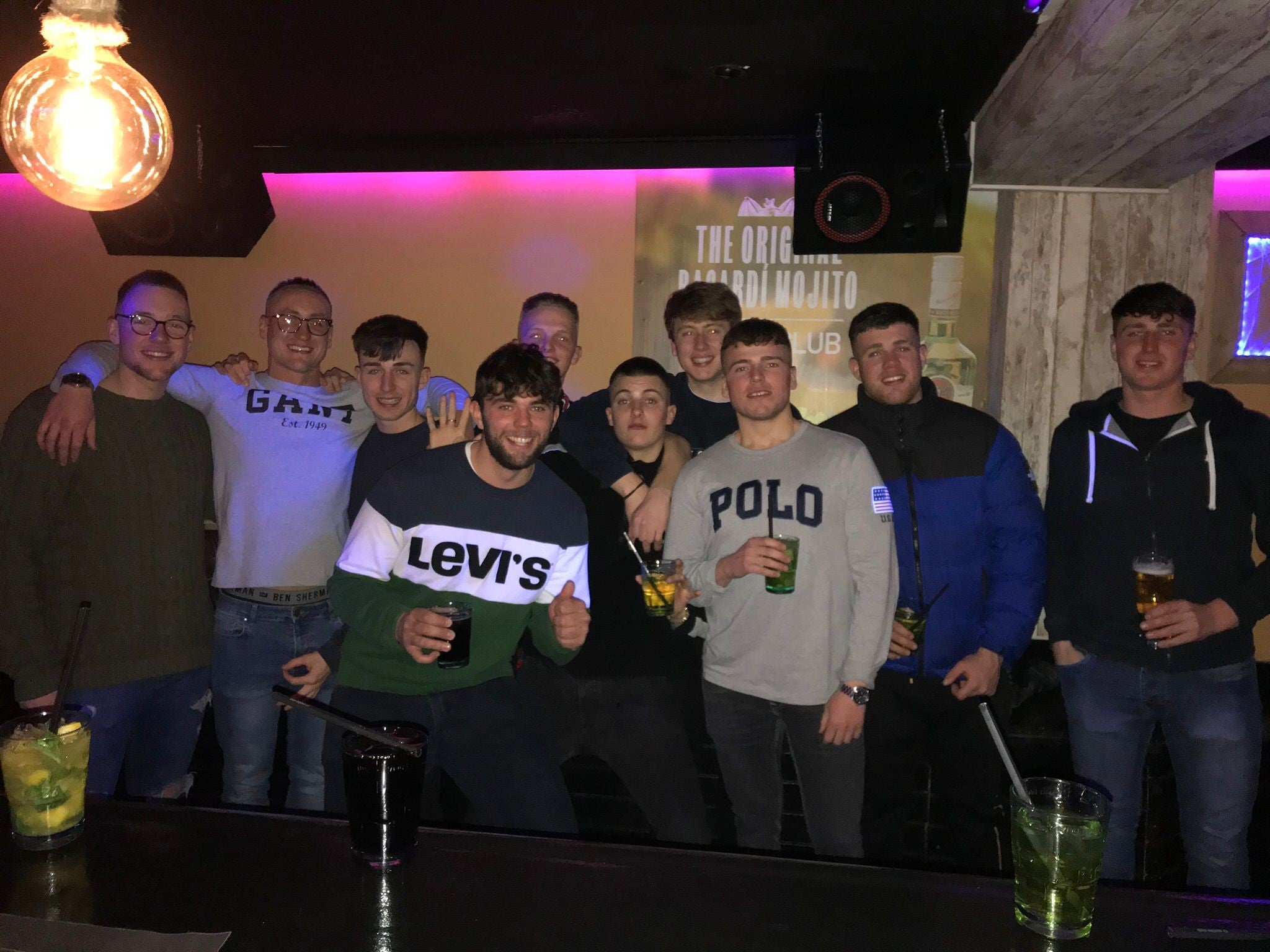 Group of boys posing for a picture