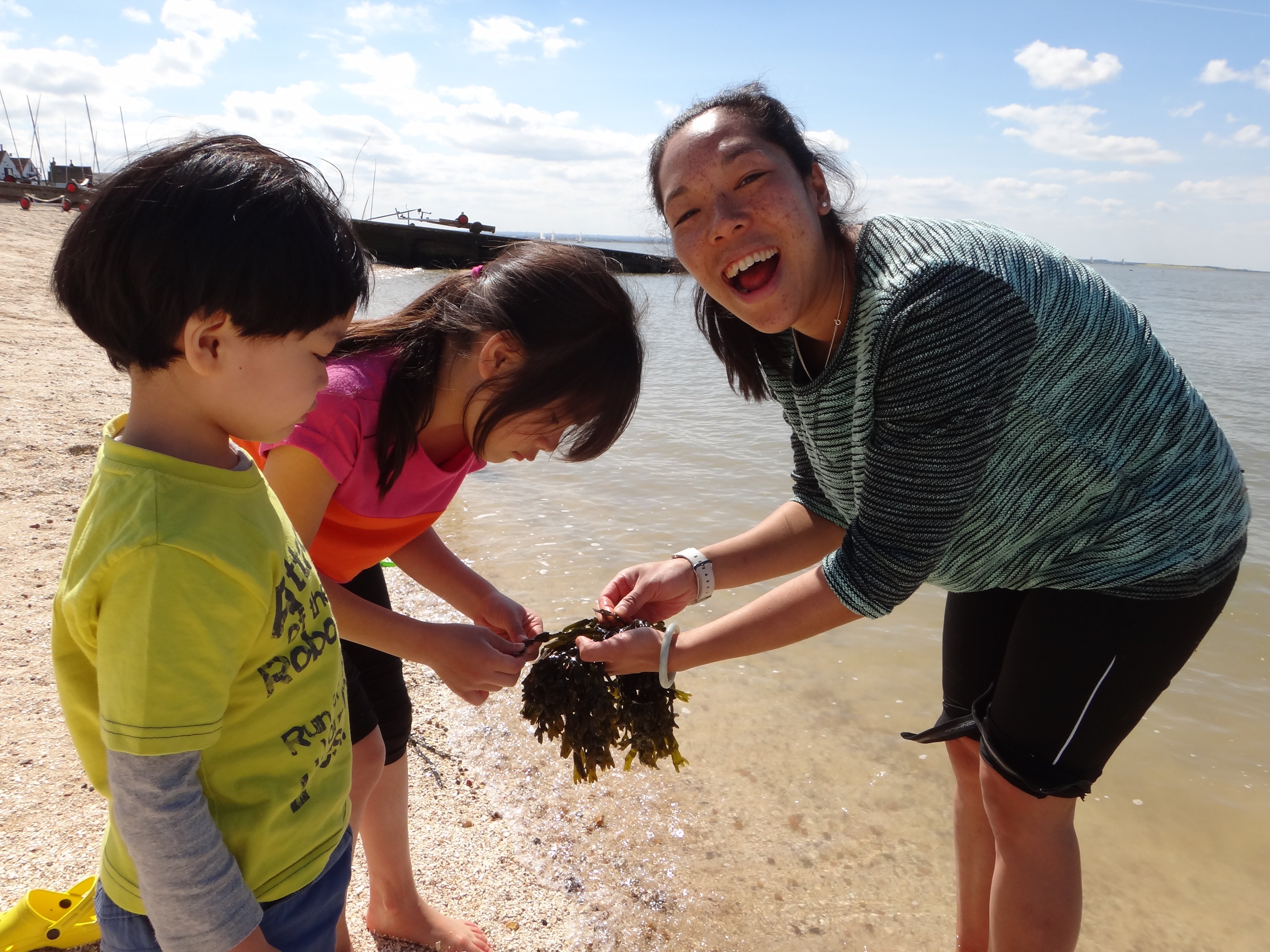 Yvette with her niece and nephew Aaliyah and Leon