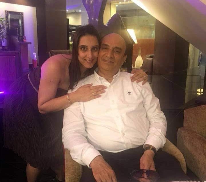 Harish with his daughter, Sunita