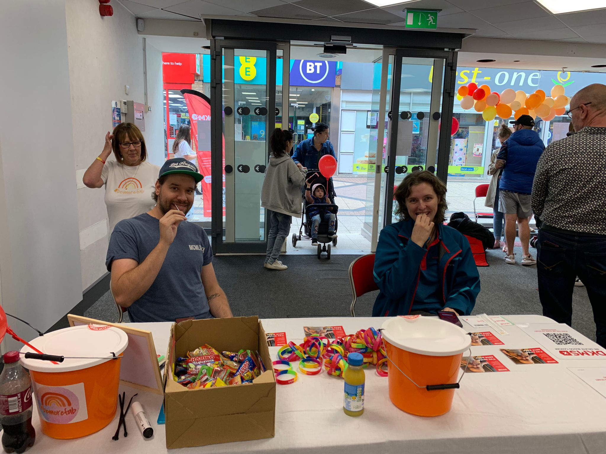 Potential donors registering in Corby