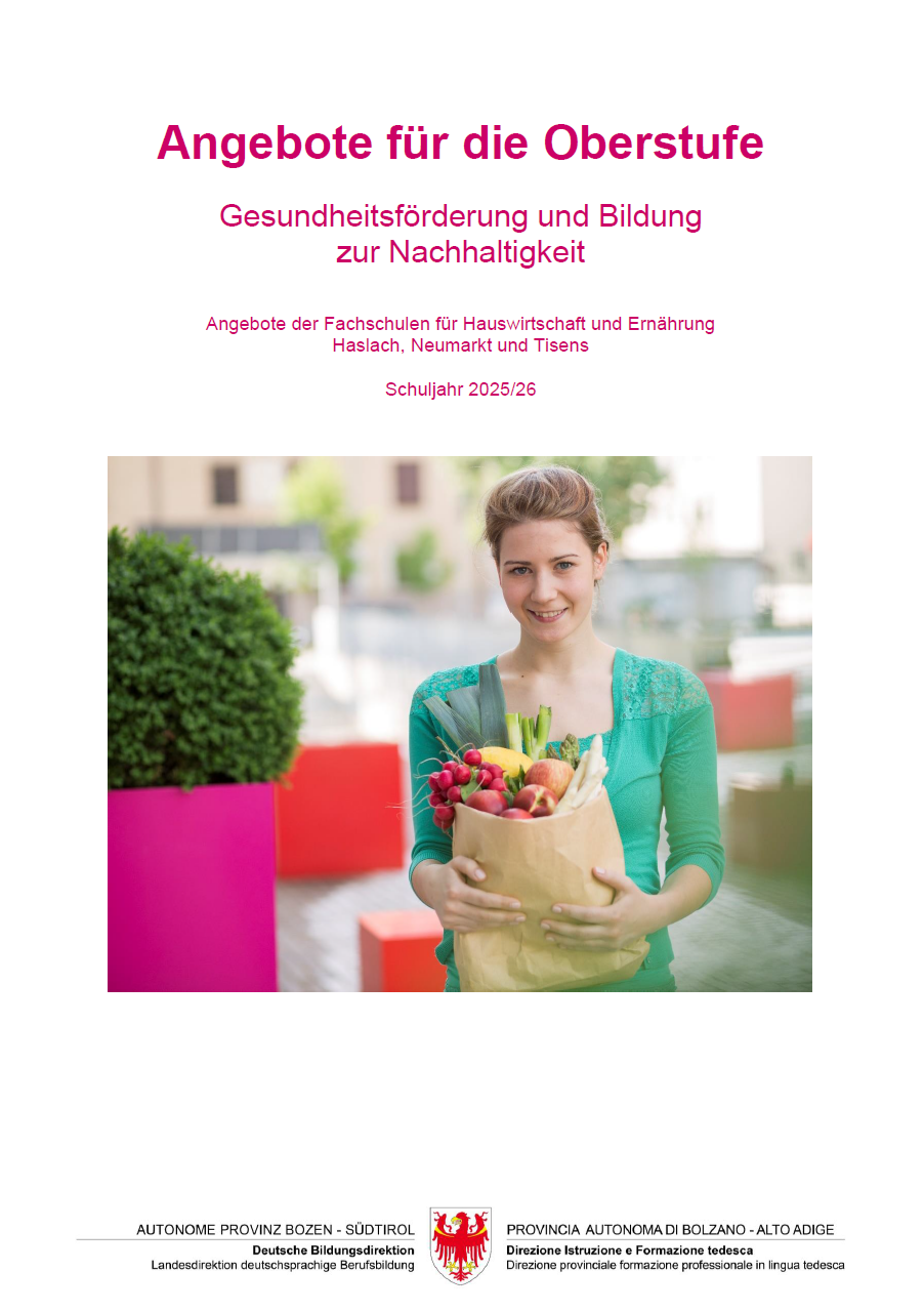 Angebote Oberschule - Gesundheitsförderung und Bildung zur Nachhaltigkeit 2025/2026