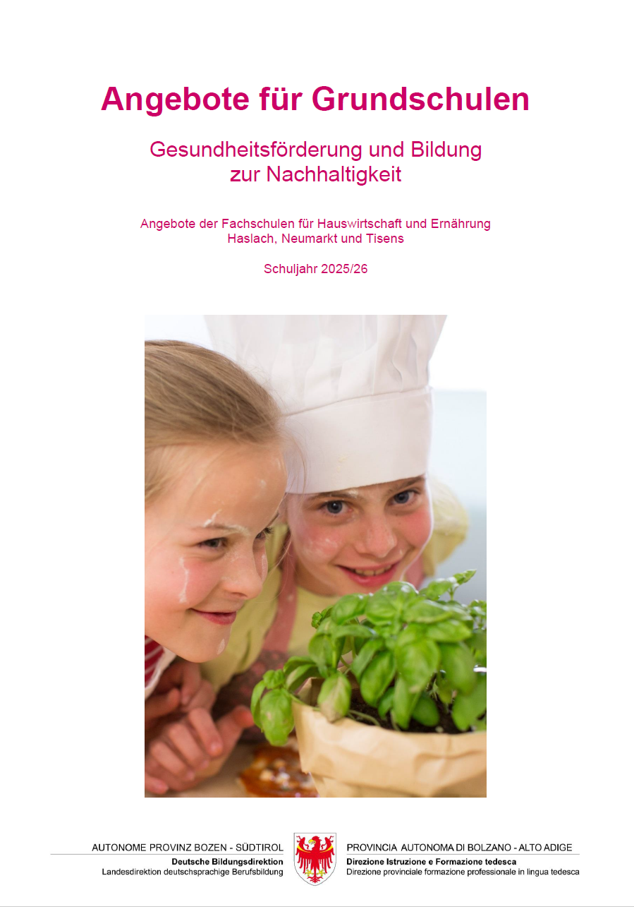 Angebote Grundschule - Gesundheitsförderung und Bildung zur Nachhaltigkeit 2025/2026