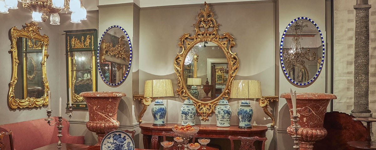 O Sullivan Antiques interior shop floor display