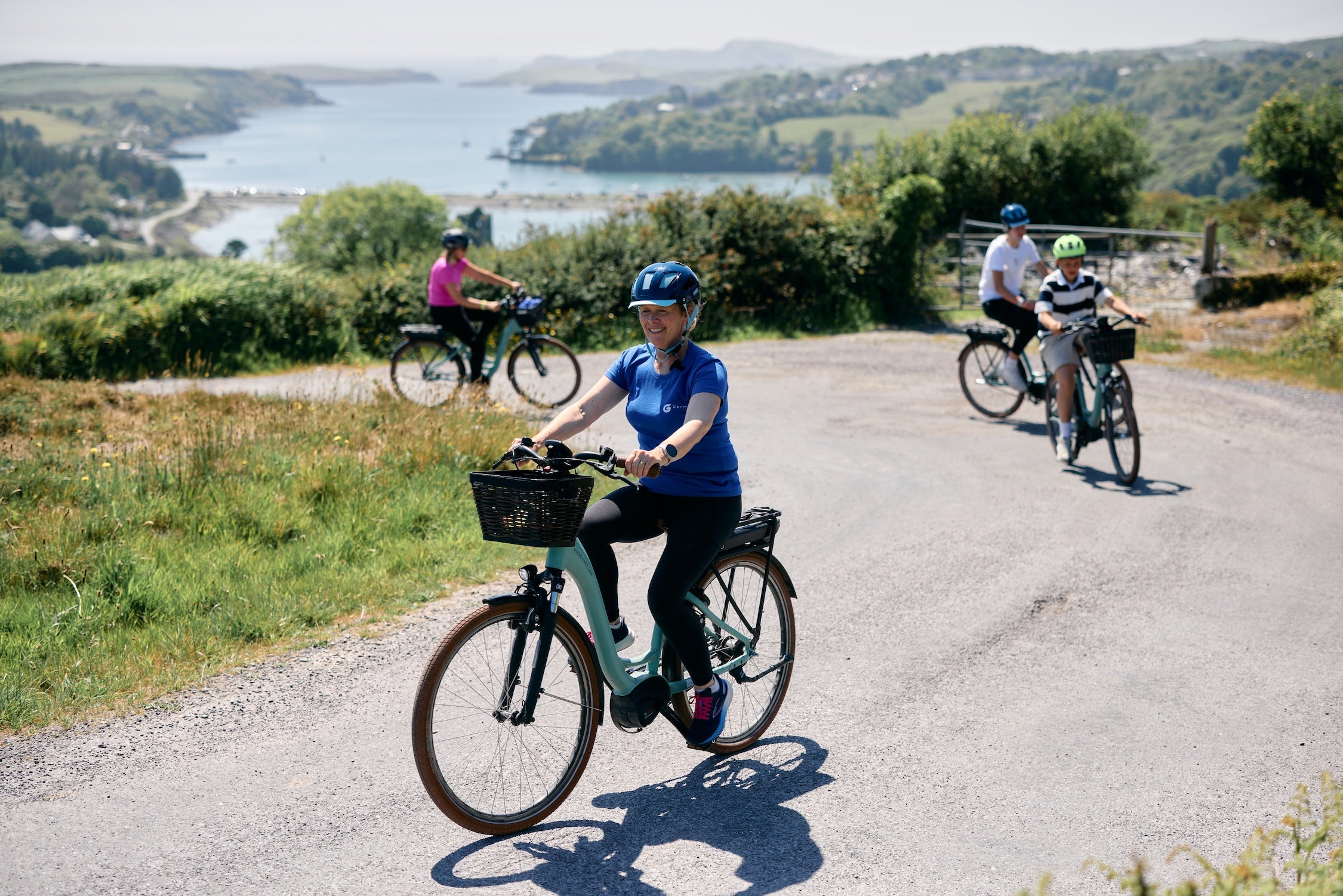 People cycling in West Cork with Gormú Eco Adventures Tours