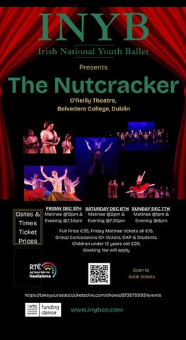 Poster for Irish National Youth Ballet present The Nutcracker