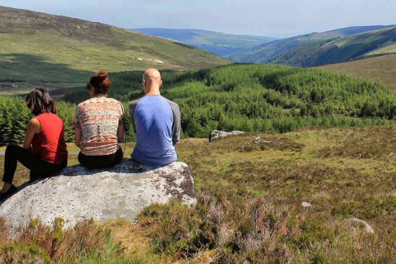 People looking at scenery