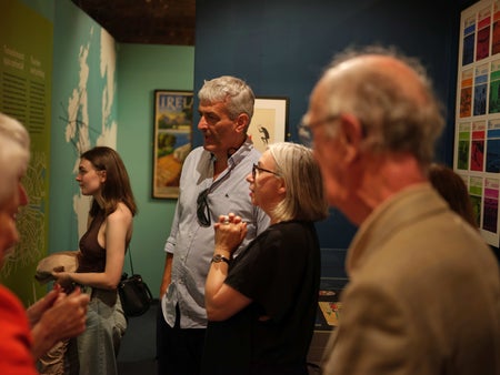 Visitors are exploring the 'Come Fly With Me' exhibit