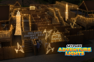 Guests can navigate the SkyPark Maze in a night-time experience, adding a sense of mystery and challenge to their adventure.