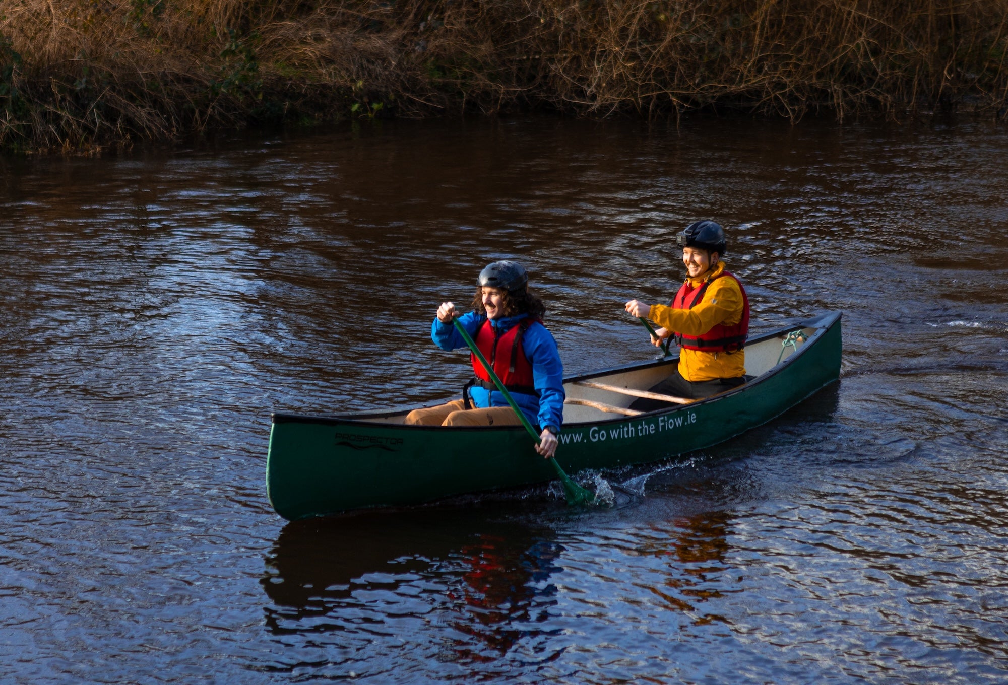 People canoeing in Co Carlow