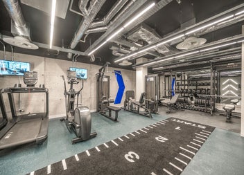 View of gym and equipment