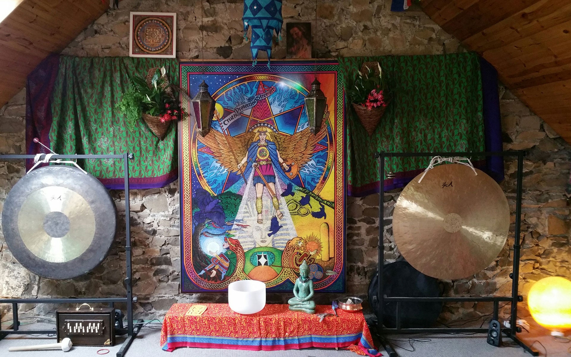 View of the meditation room in Tara Open Studio