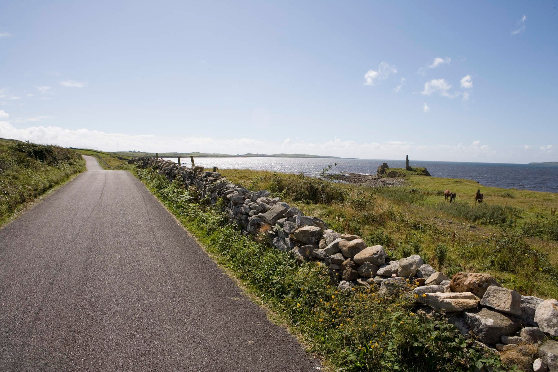 Road by the coast in Mountcharles, Donegal.