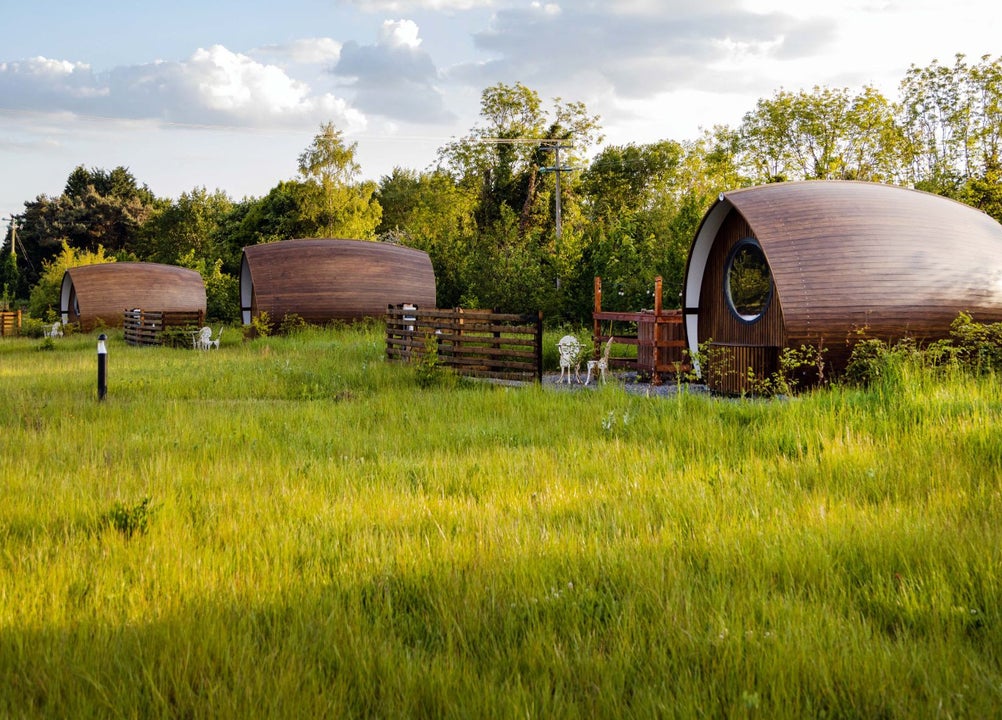 Front view of pods