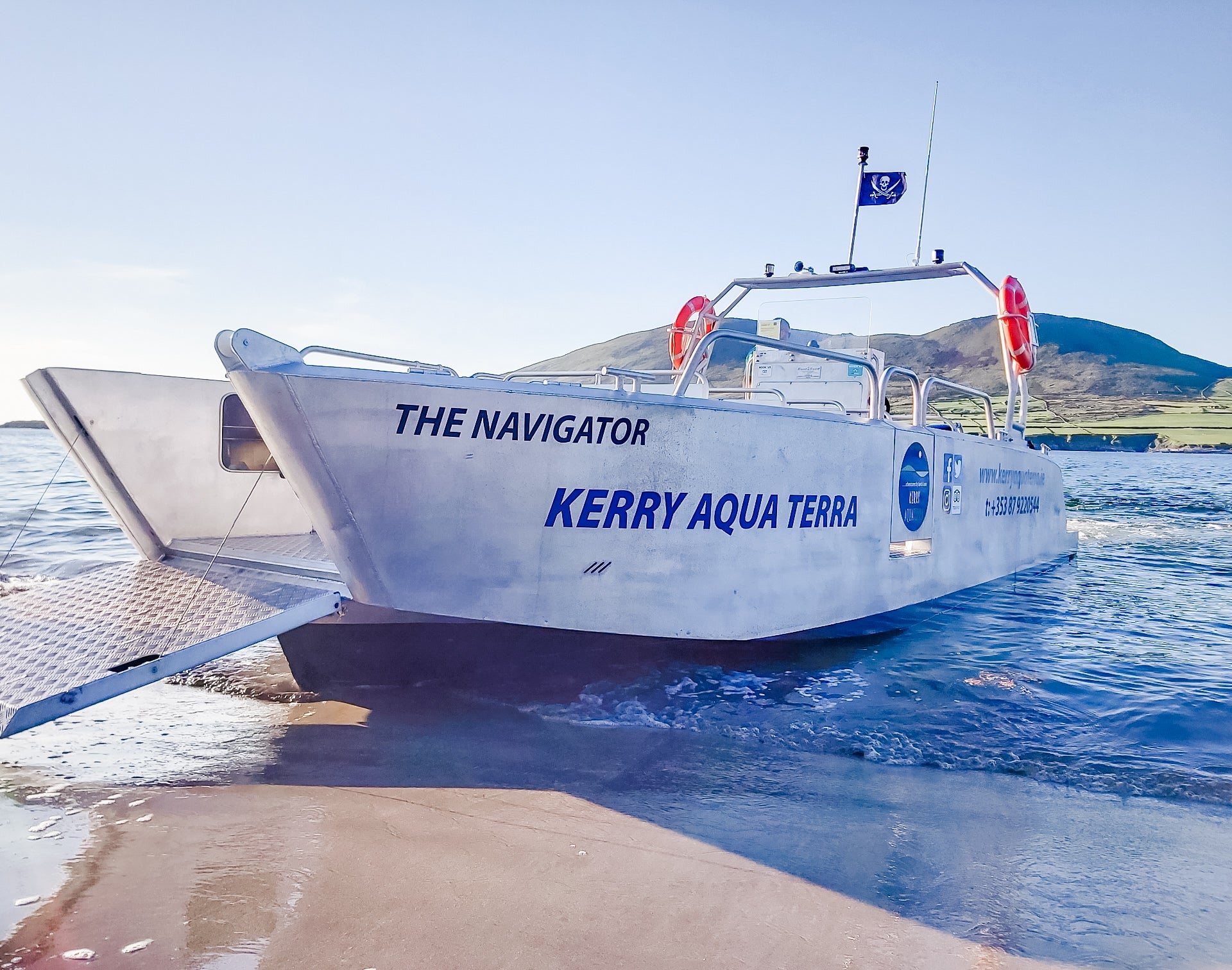 The Kerry Aqua Tours boat called The Navigator