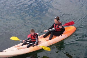 2 people in Canoe Adrigole
