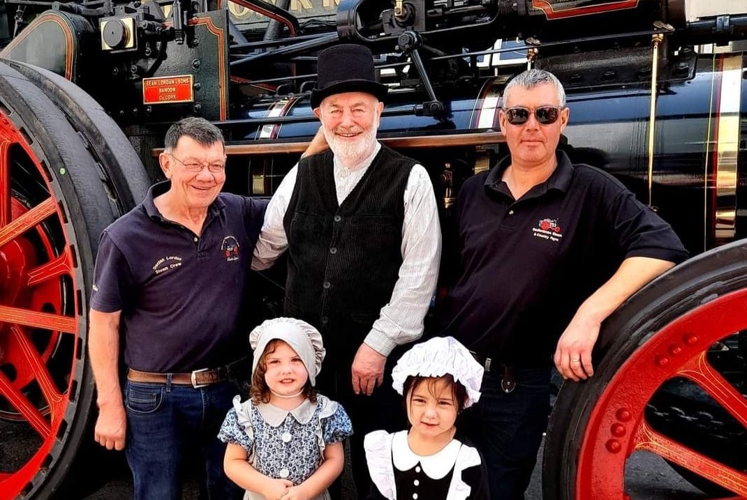 Vintage cars, equipment and clothing are present everywhere and people are invited to join in the fun and Festival Parade by dressing up too.