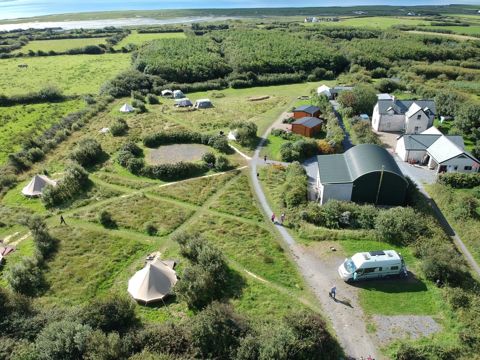 Aerial view of site.