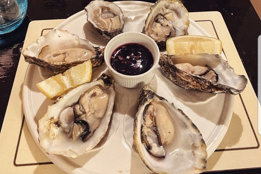 A sea food dish from the Oyster Tavern menu