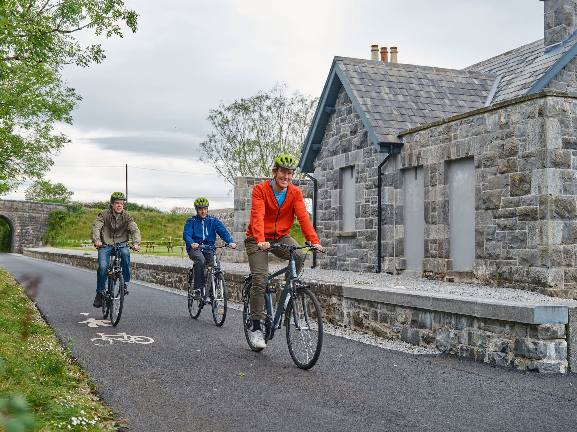 Cyclists on the Limerick Greenway in Co Limerick