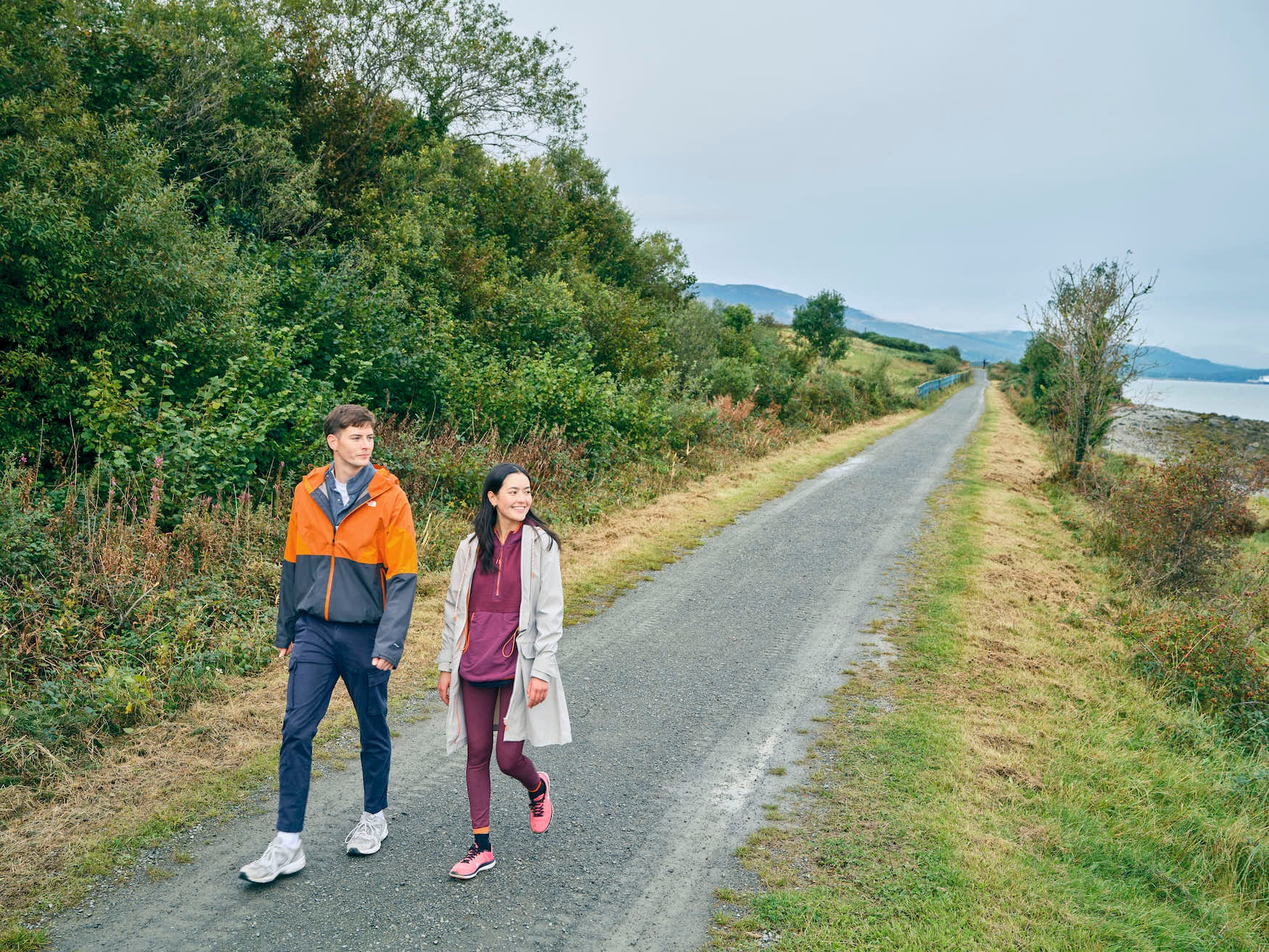 People walking the Carlingford Greenway in Co Louth