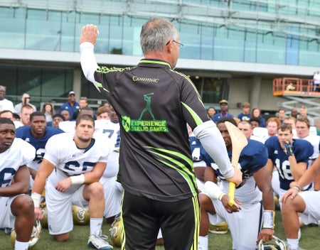Experience Gaelic Games instructor in front of a group