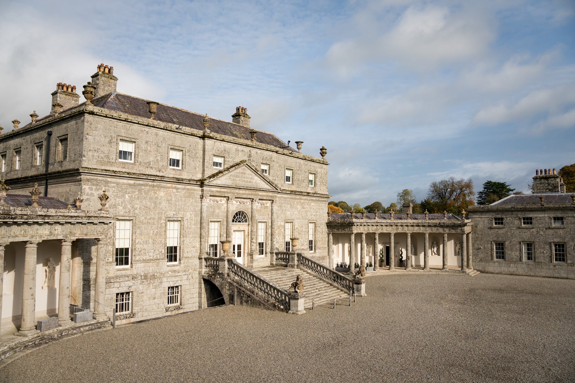 Exterior view of Russborough House in Co Wicklow