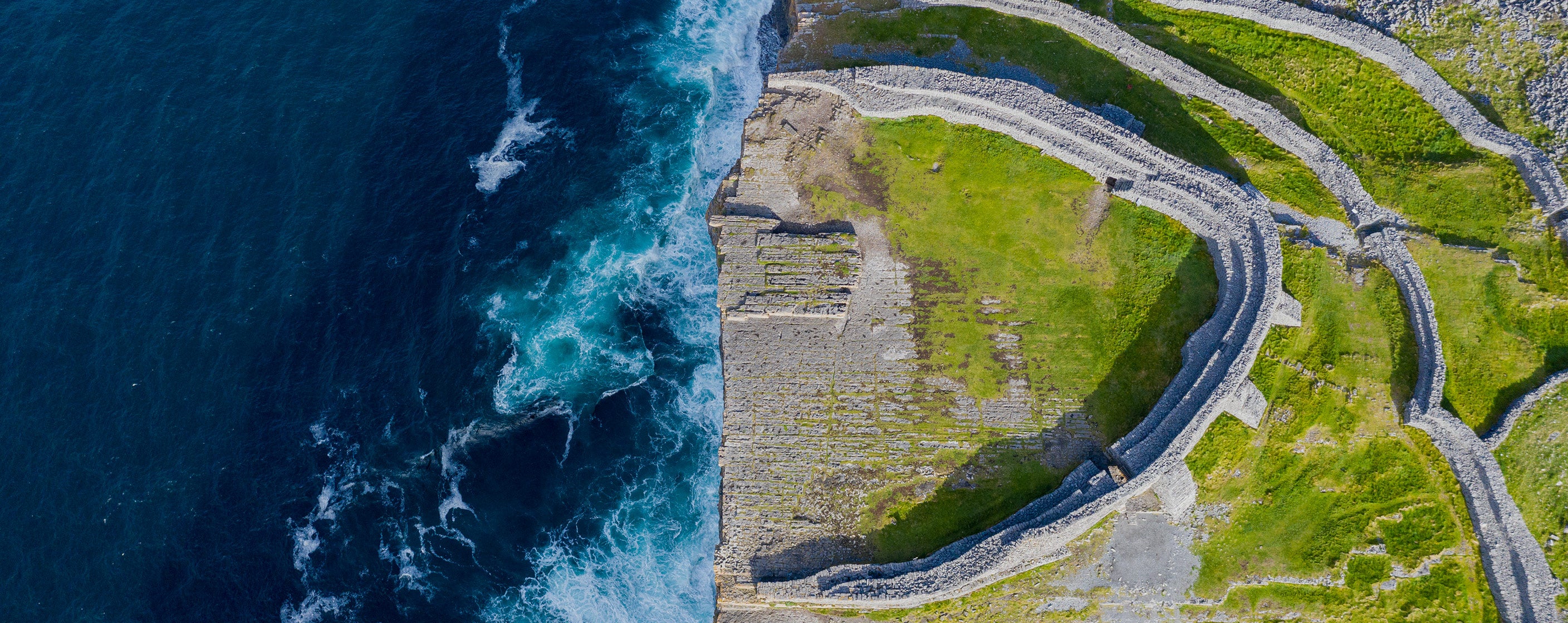 Aran Islands aerial view