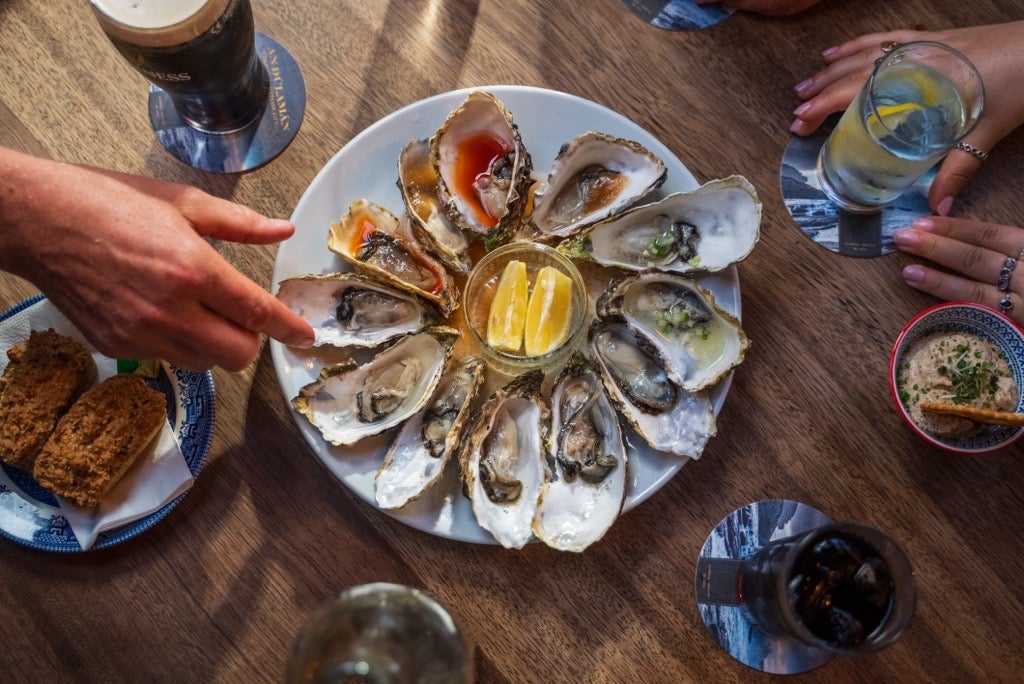Oysters from McGarrigles Restaurant in Bundoran, Co Donegal
