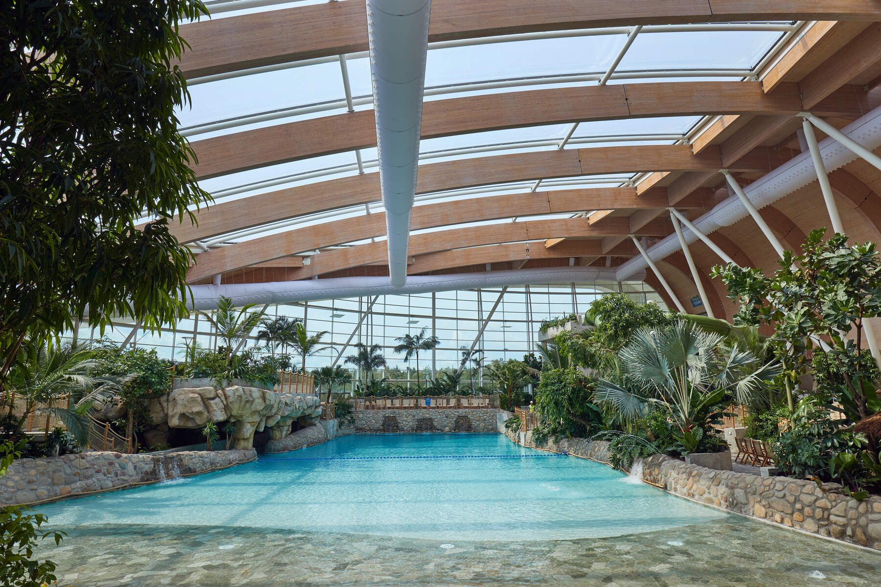 Indoor pool at Centre Parcs.