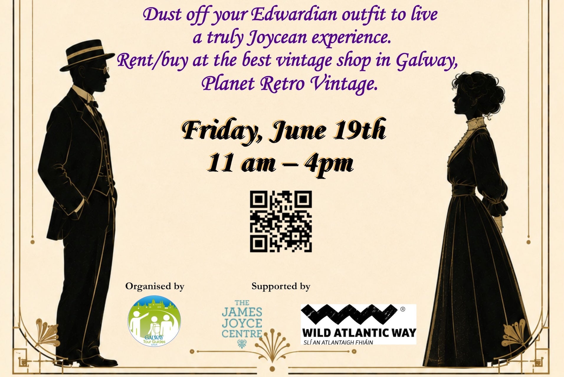 Part of poster for Bloomsday in Galway programme