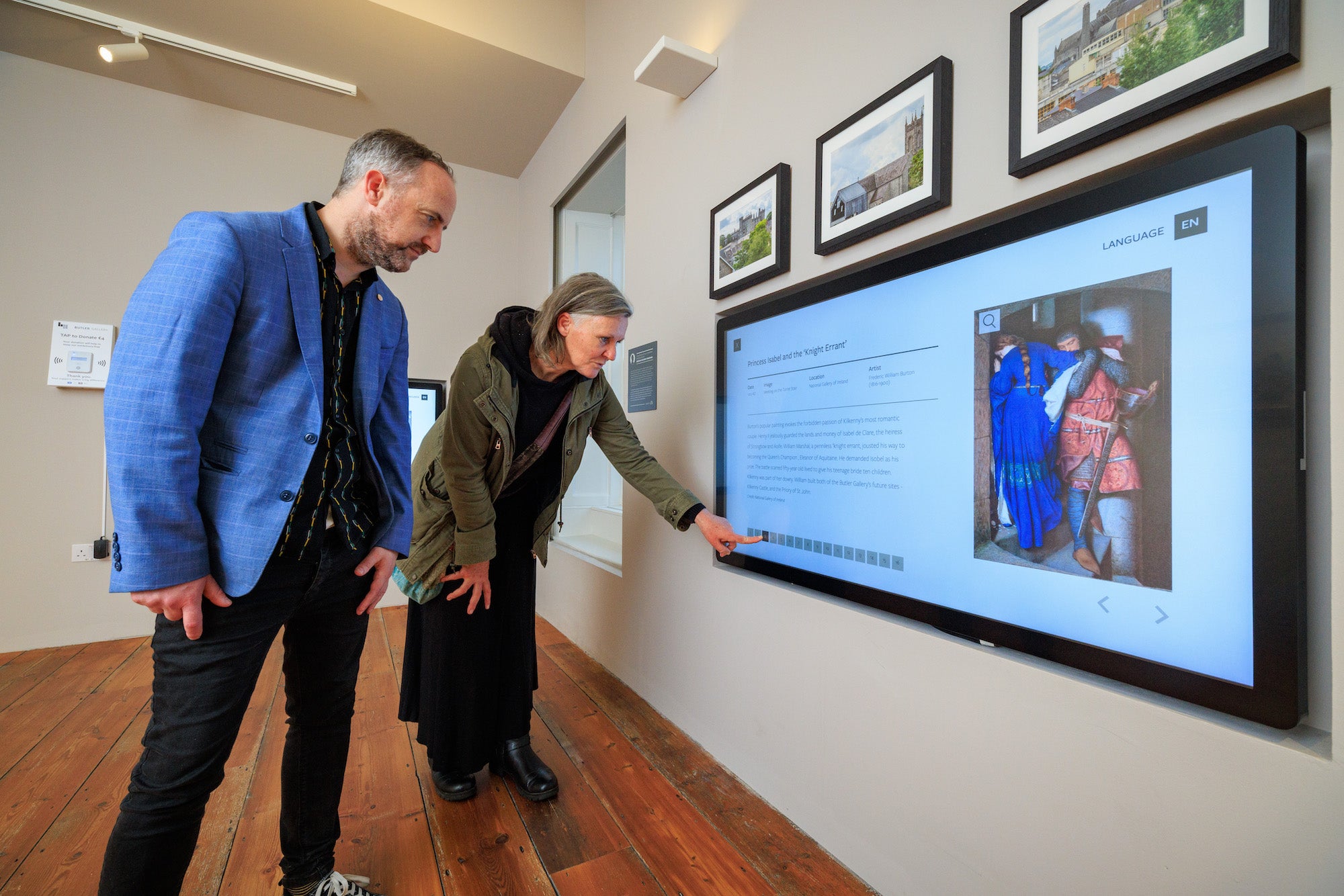 People at the interactive exhibition in the Butler Gallery, Co Kilkenny