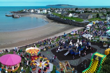 Festival park from the air