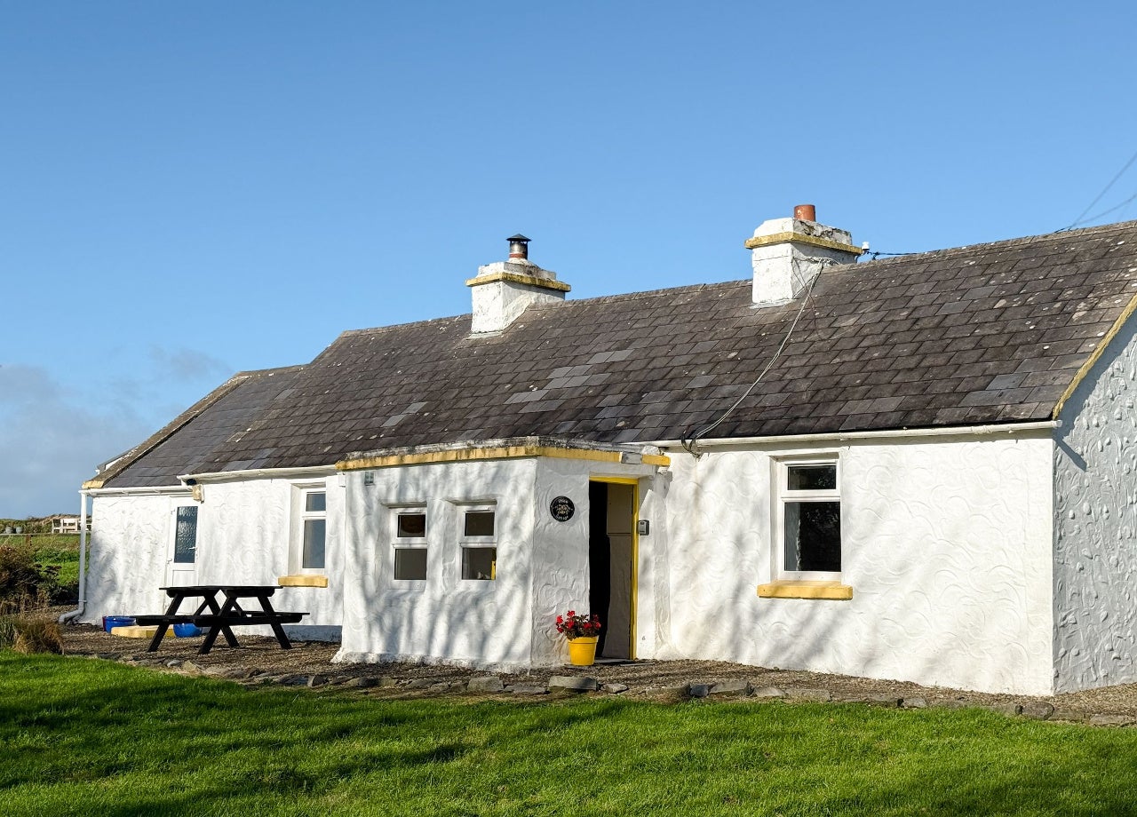 Front view of cottage