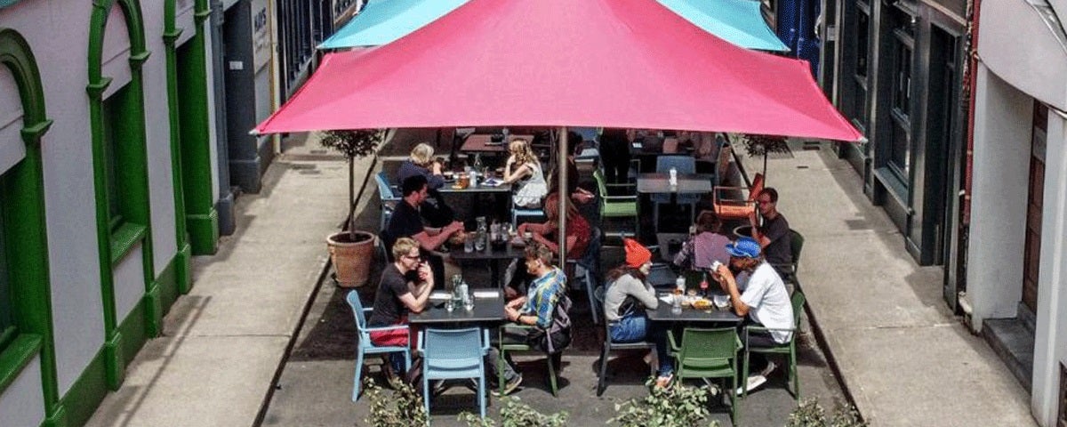 Clancys Bar Cork outdoor seating on Princes street