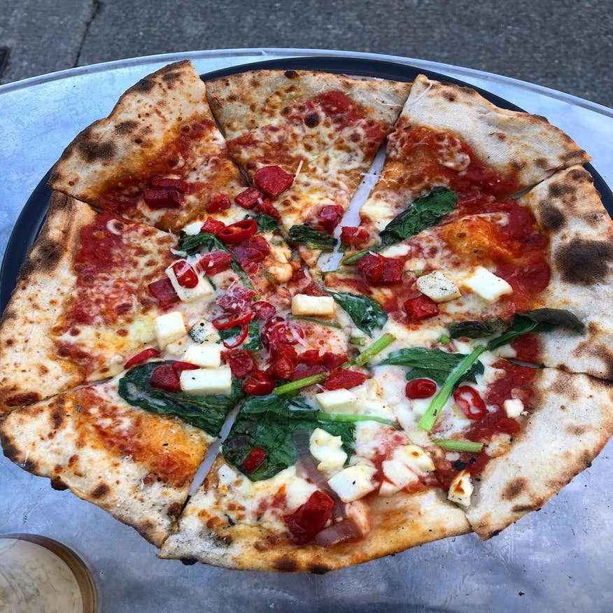 Pizza from The Rusty Oven in Dunfanaghy, Co Donegal