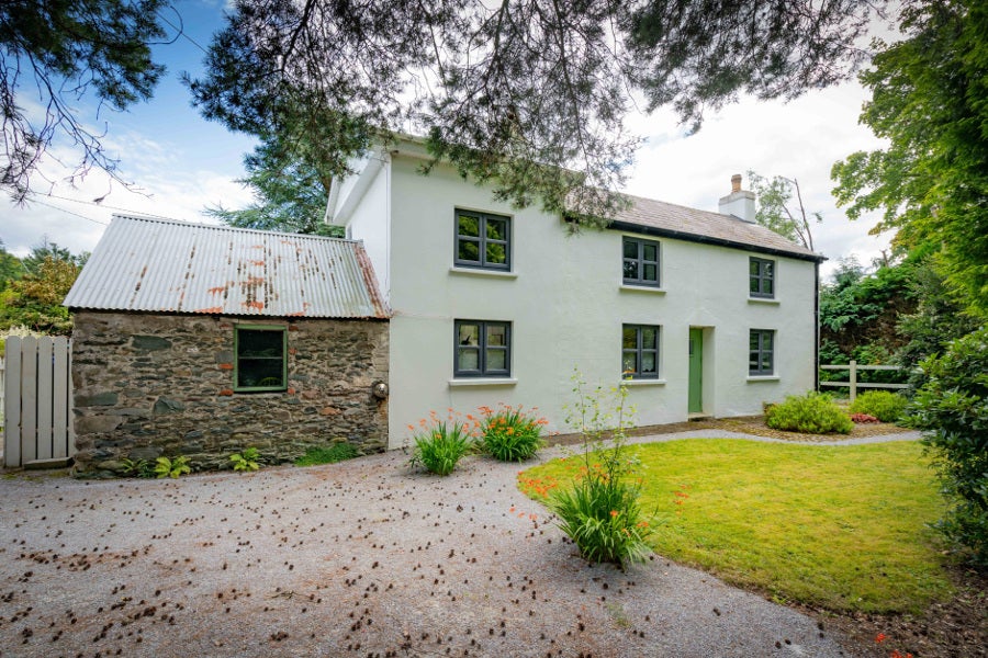 Front of house with garden