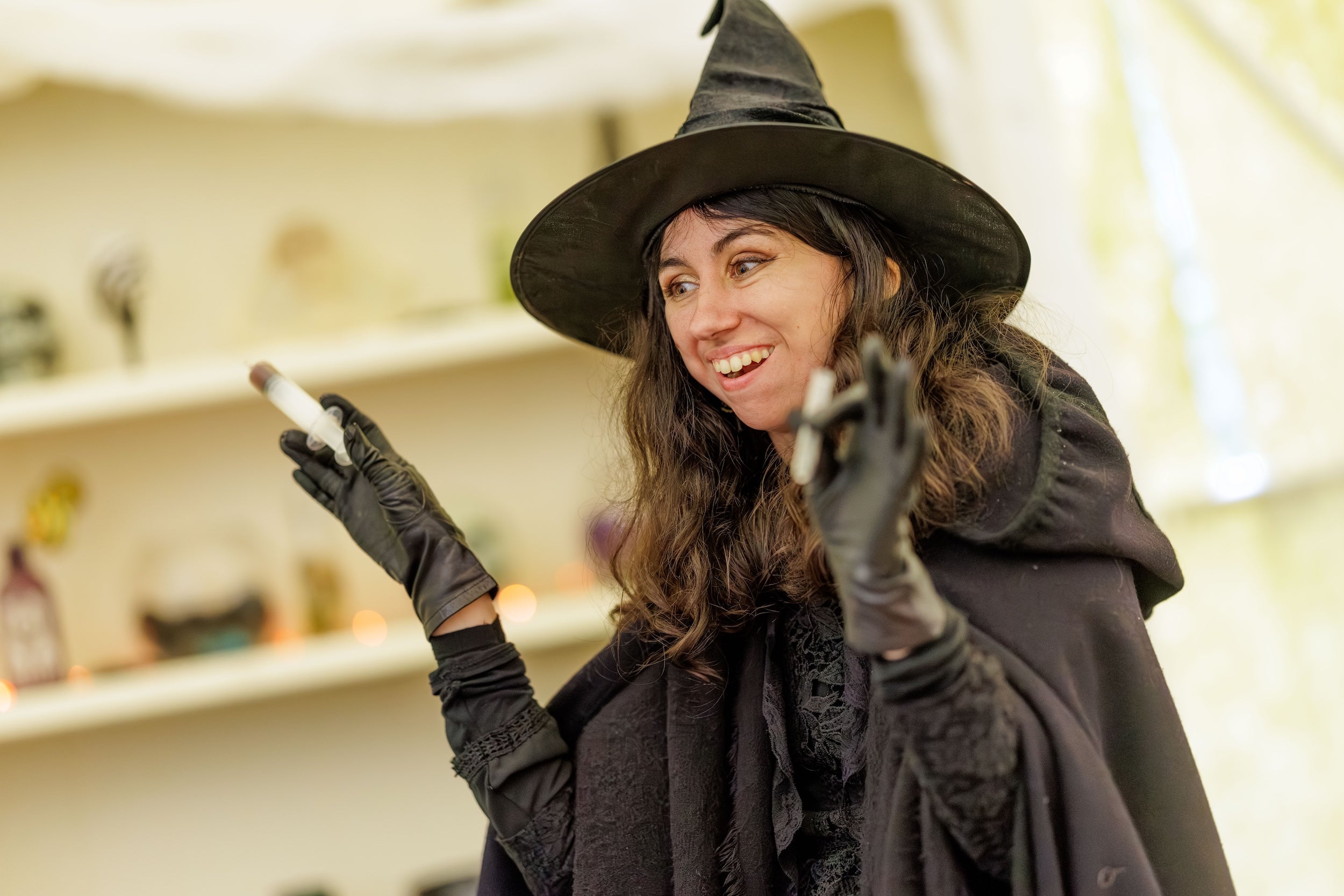 A performer at the 2025 Witches and Wizards Festival in Co Kilkenny