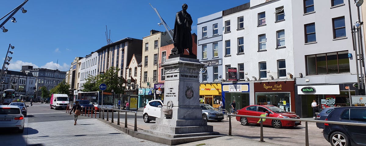 Father Mathew Statue on Saint Patrick Street in Cork City