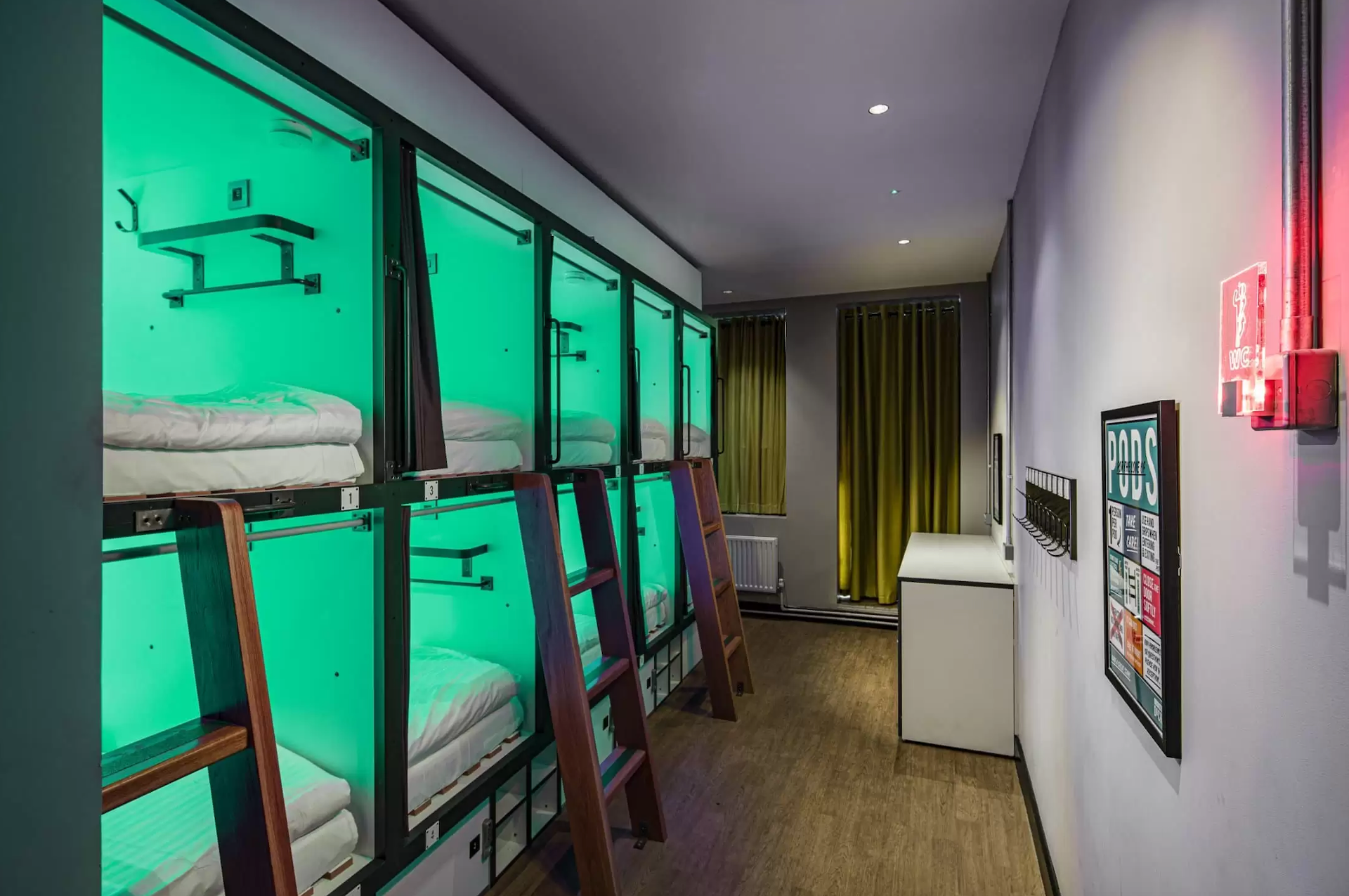 Modern bunks.