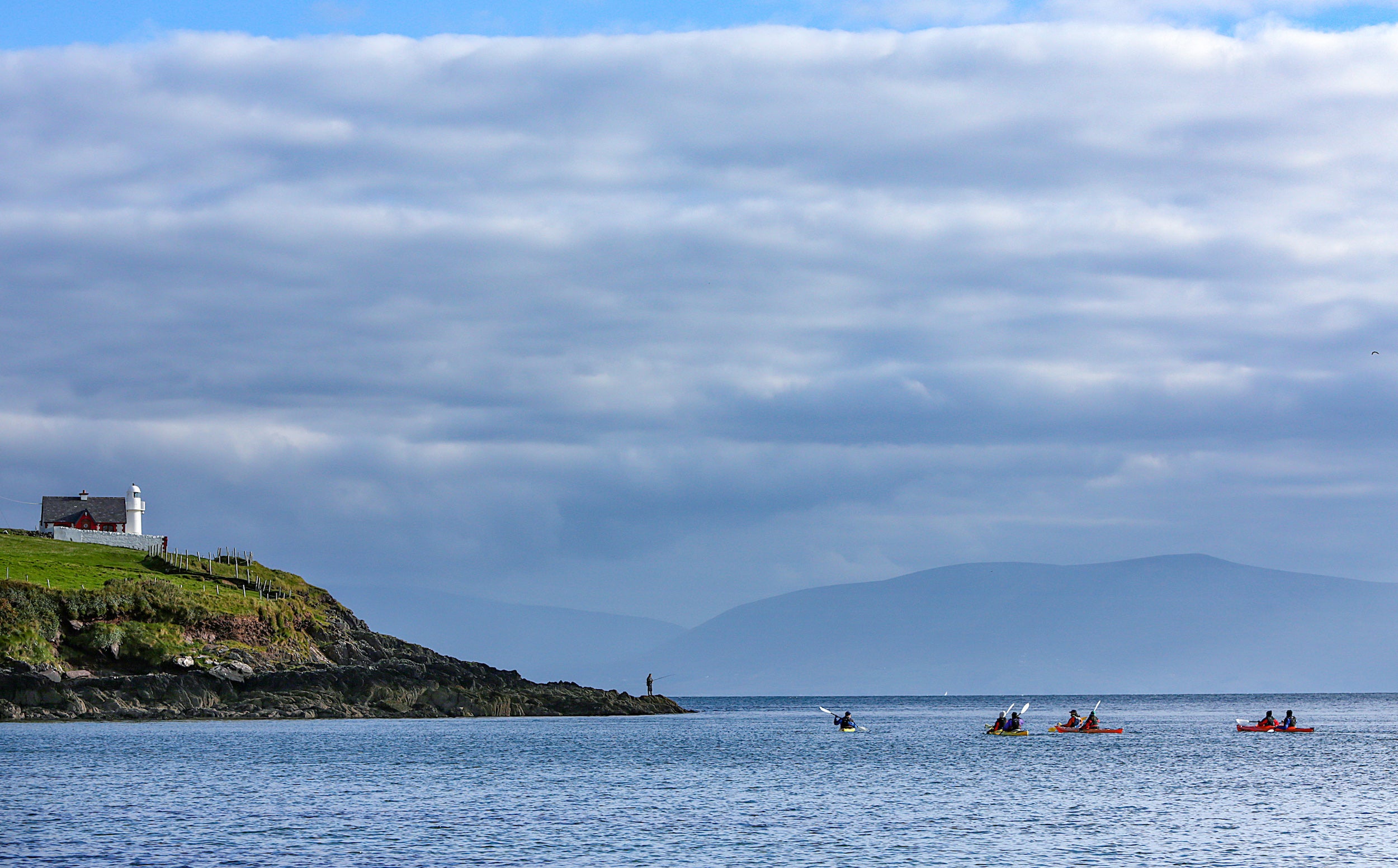 People kayaking in Dingle Bay, Co Kerry