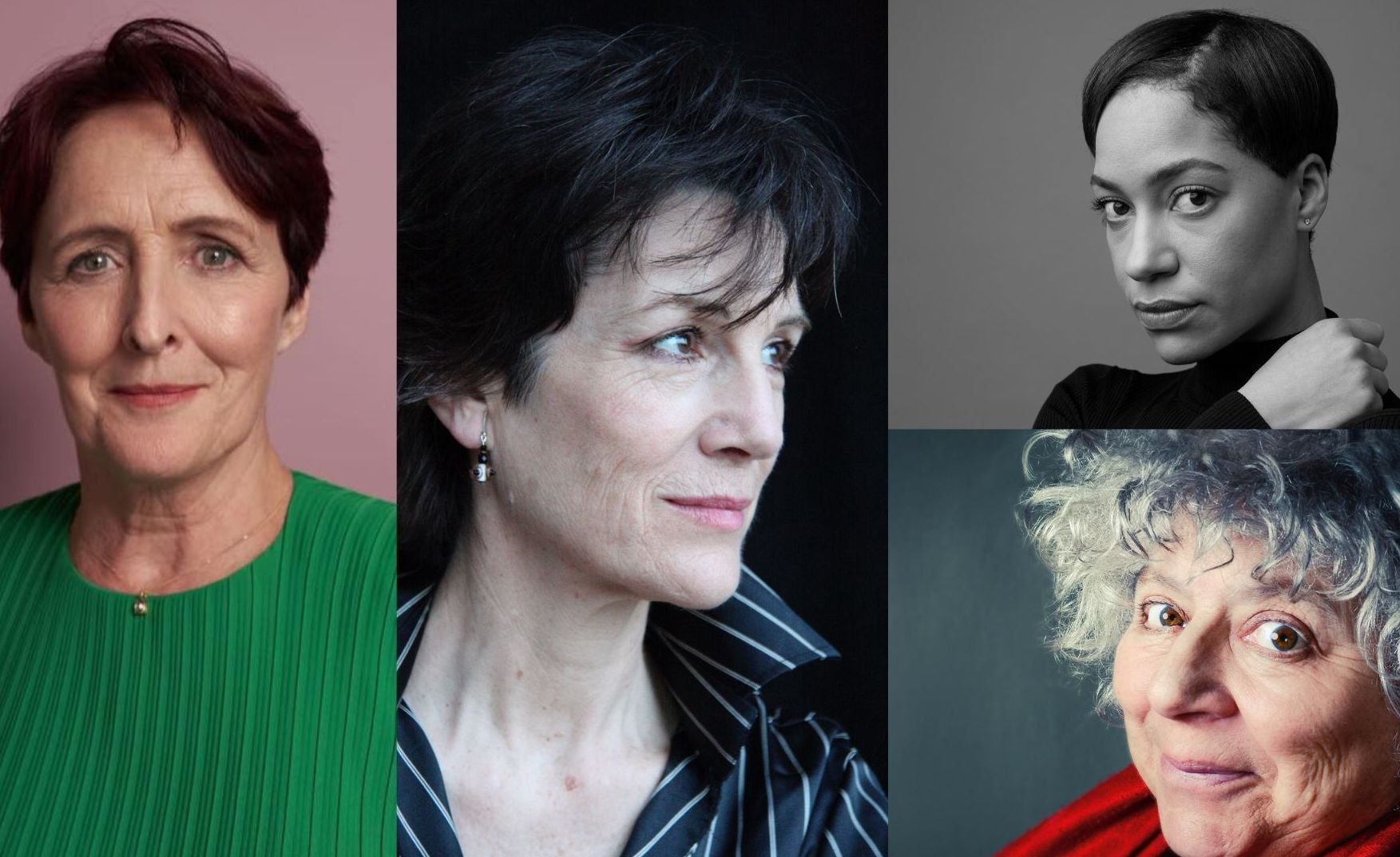 Individual pictures of 4 of eight leading stage and screen actresses contributing to The Molly Film, which will be premiered at the YES Festival.