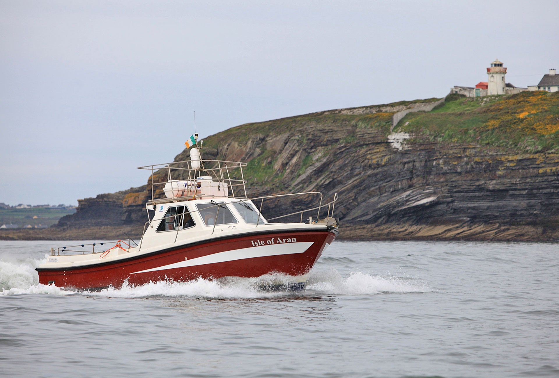 Fishing Adventures view of a boat called the Isle of Aran