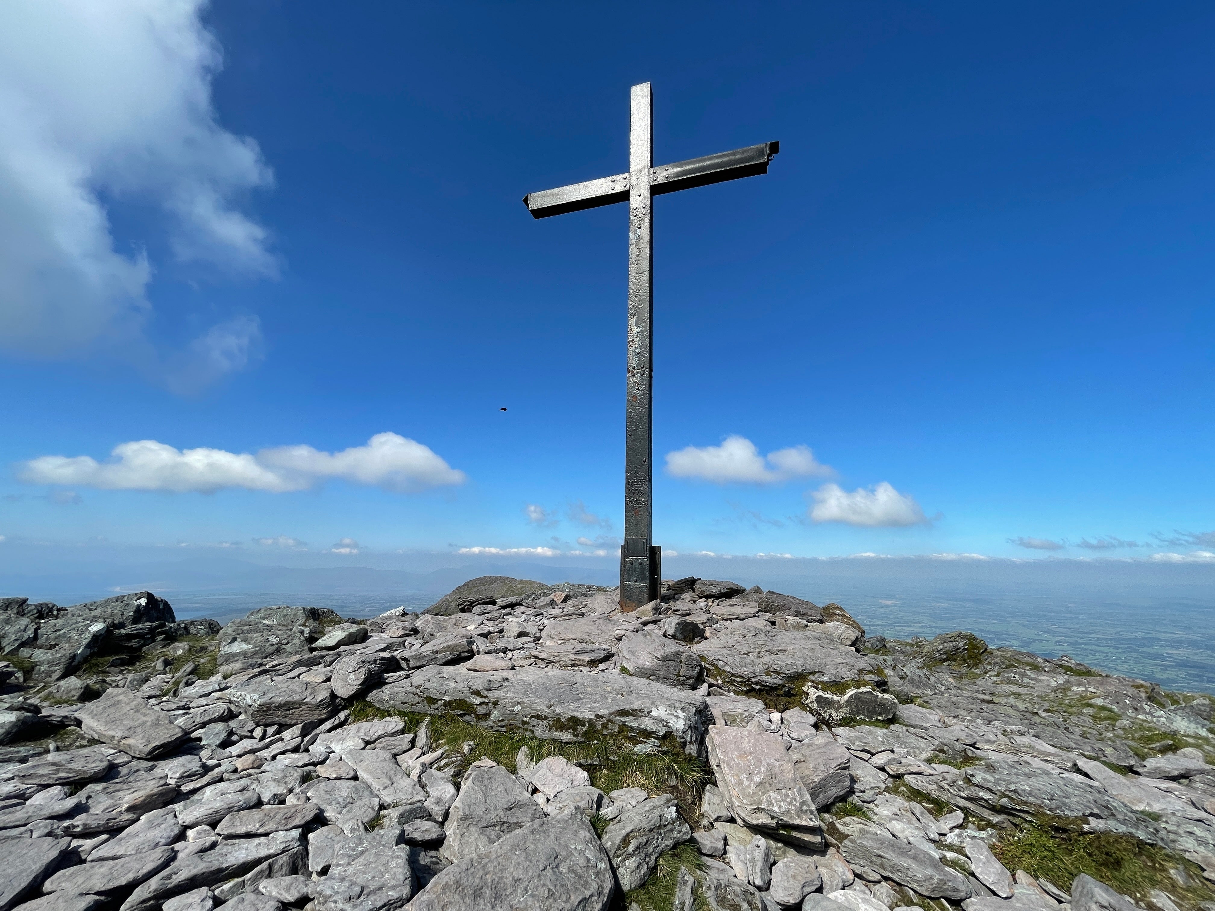 The summit of Carrauntoohil Mountain in County Kerry.