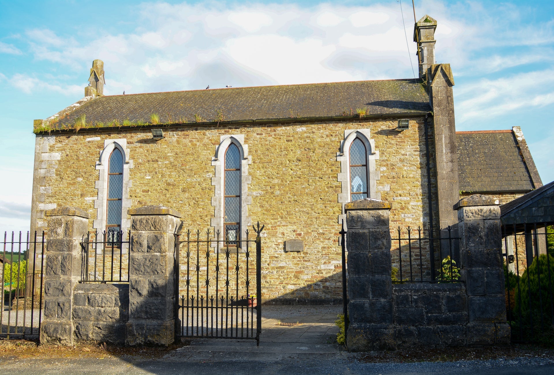 The side of an old church building now a heritage centre