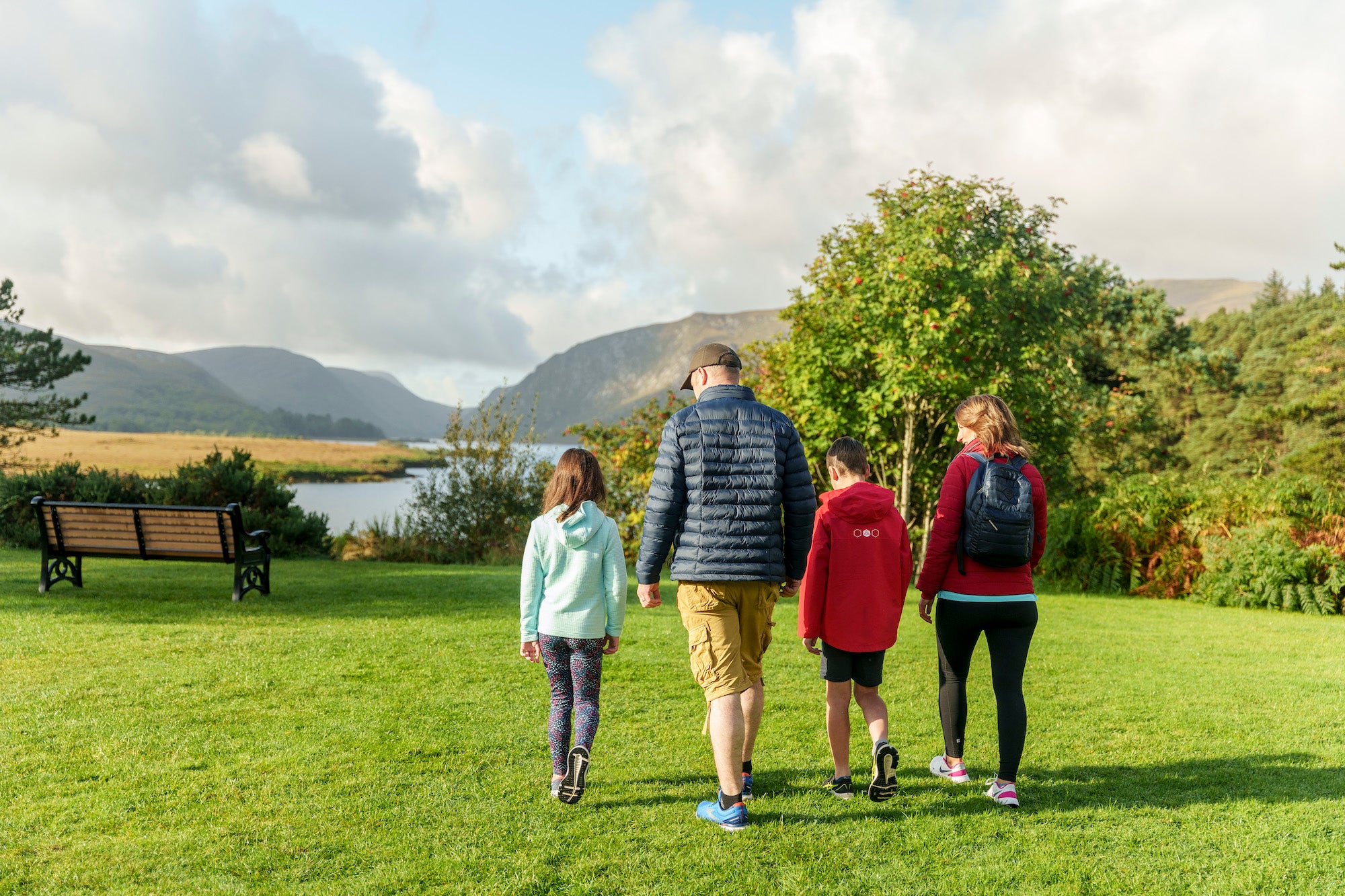 A family in Glenveagh National Park, Co Donegal