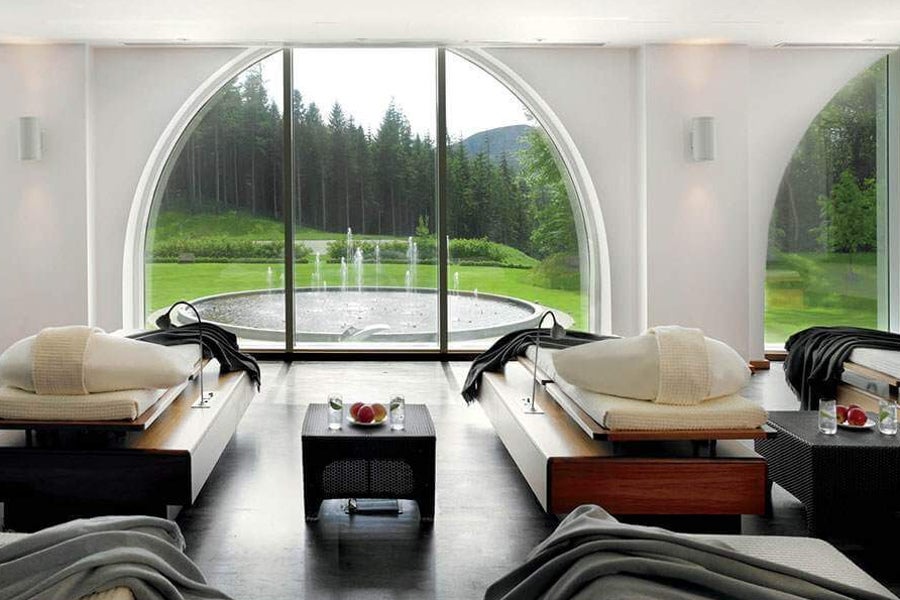 The sernity room of the ESPA Powerscourt