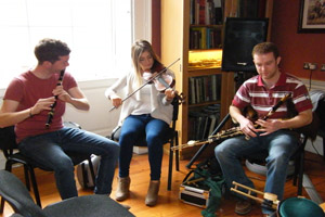 Musicians playing