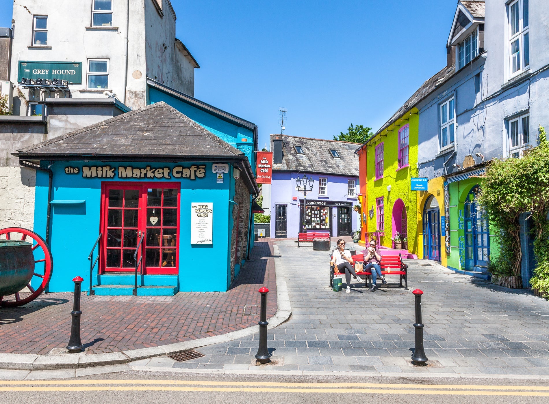 A view of Market Street in Kinsale Town